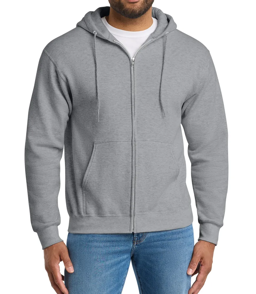 Port & Co Essential Fleece Full-Zip Hooded Sweatshirt