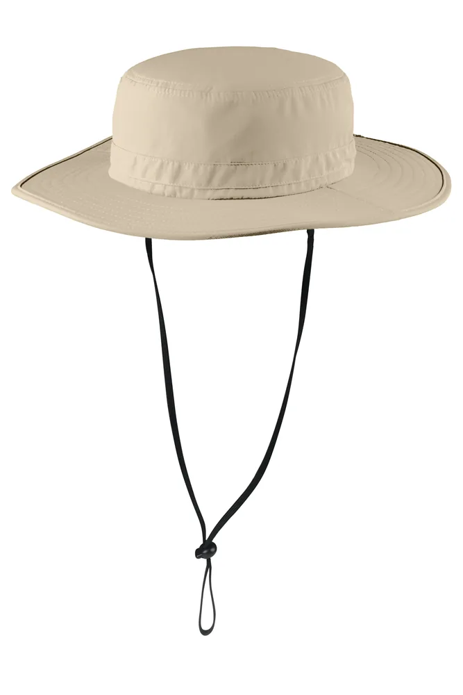 Port Authority Outdoor Wide-Brim Hat in Stone custom hat