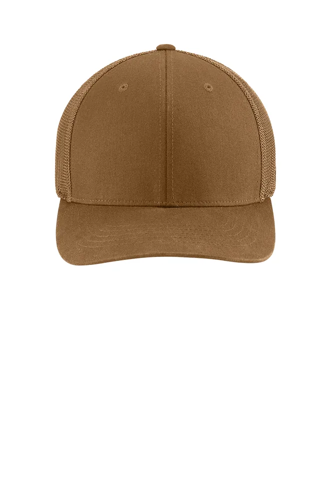 Carhartt Flexfit 110 Mesh Back Cap in Carhartt Brown custom hat