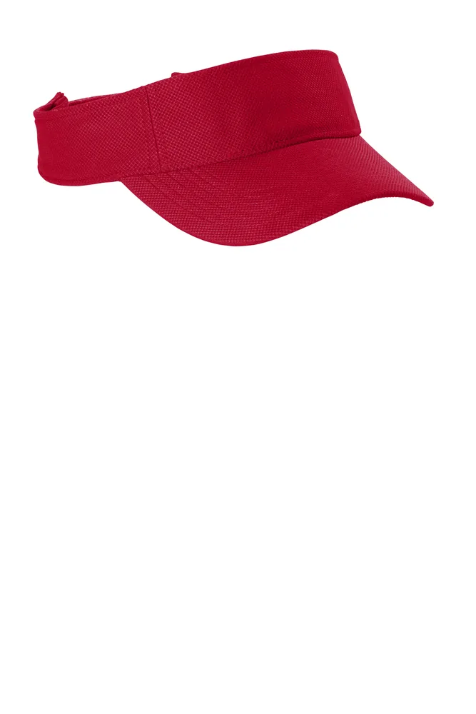 Sport-Tek Action Visor in True Red custom hat