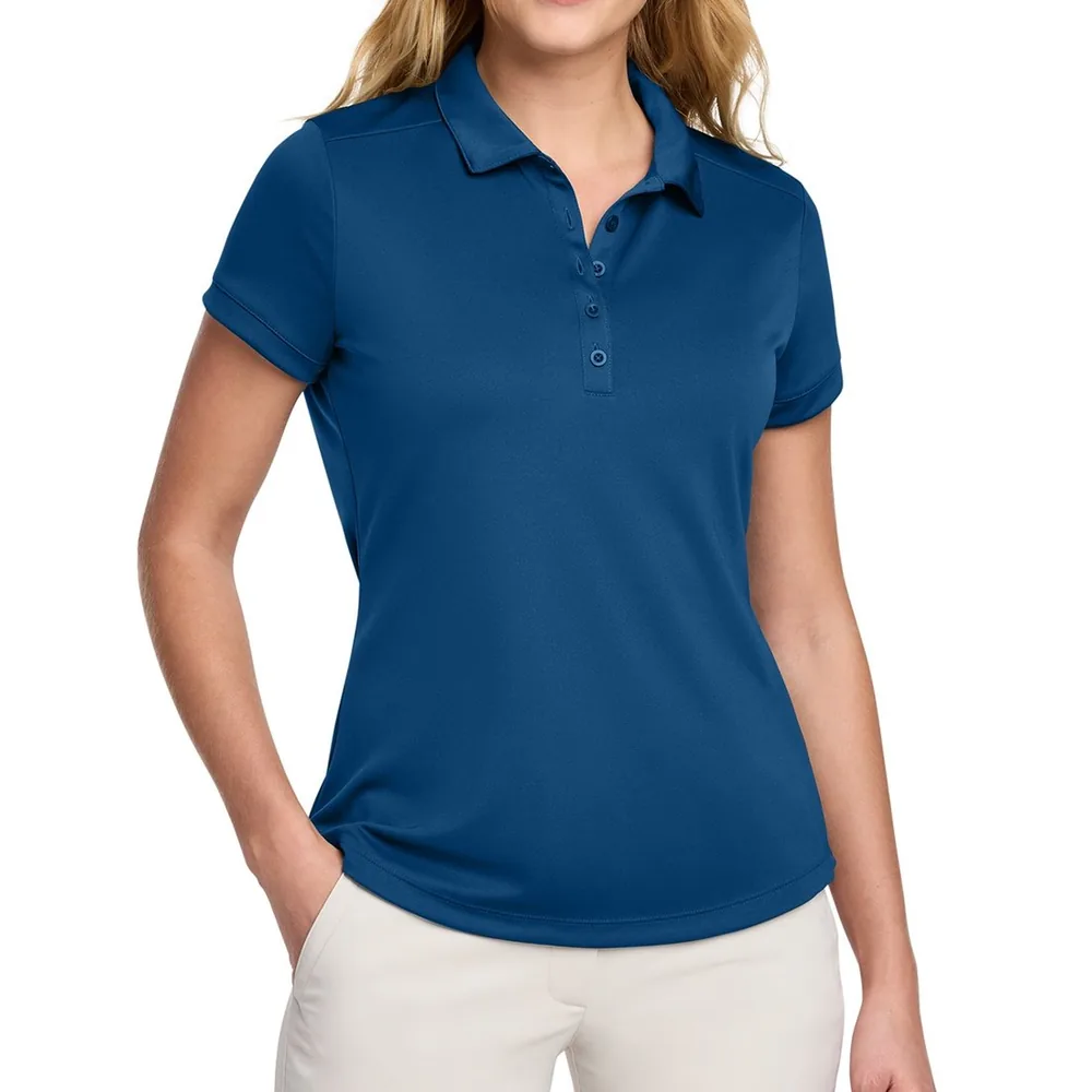 Nike 811807 Women's Dri-FIT Players Modern Fit Polo in Gym Blue, custom women's polo