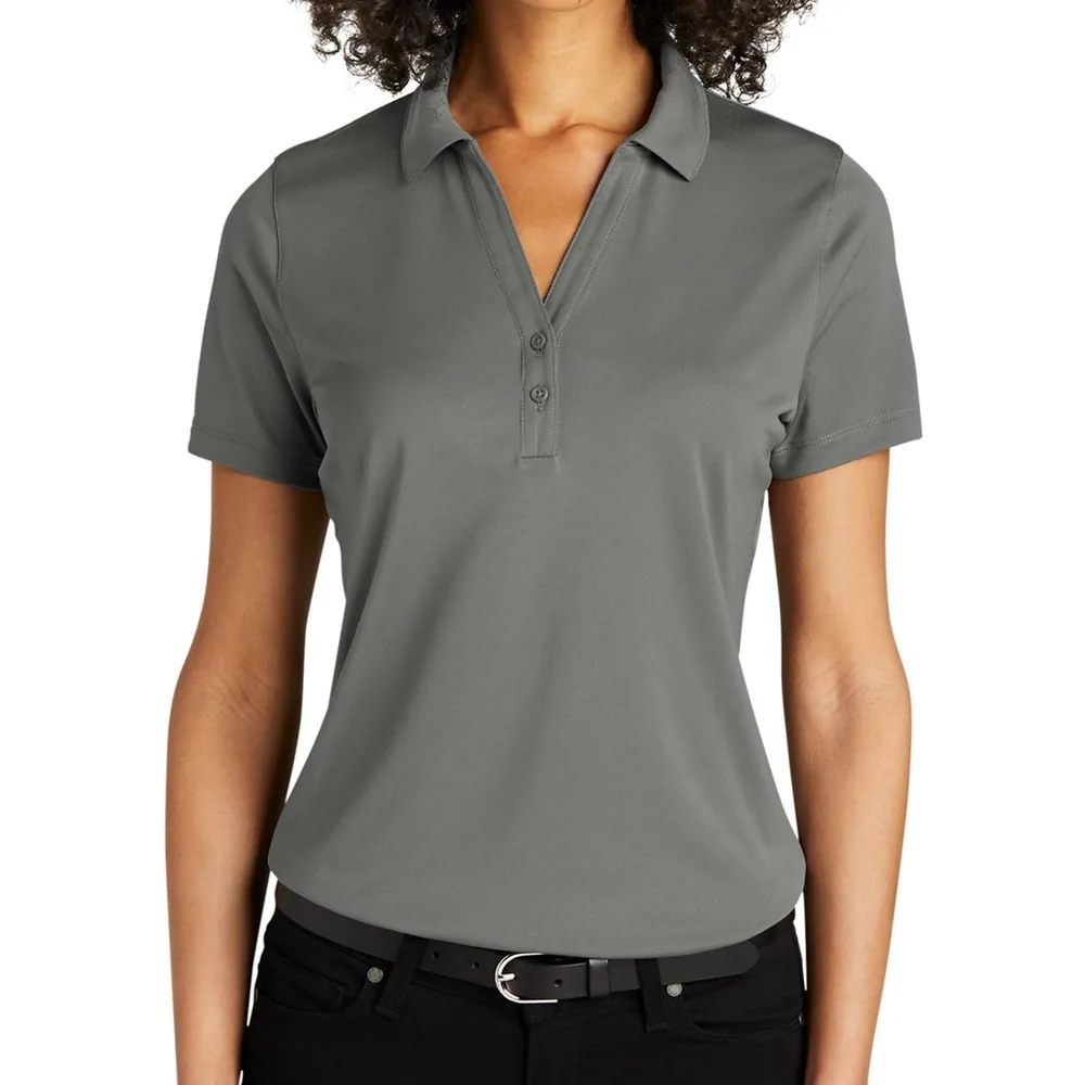 Port Authority LK863 Women's C-FREE Performance Polo in Smoke Grey, custom women's polo