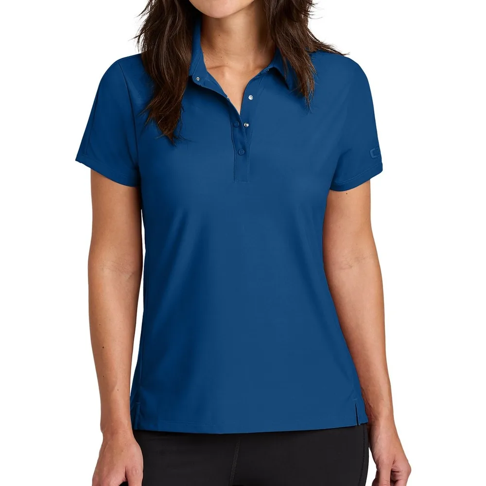 OGIO LOG154 Women's Envision Polo in Force Blue, custom women's polo