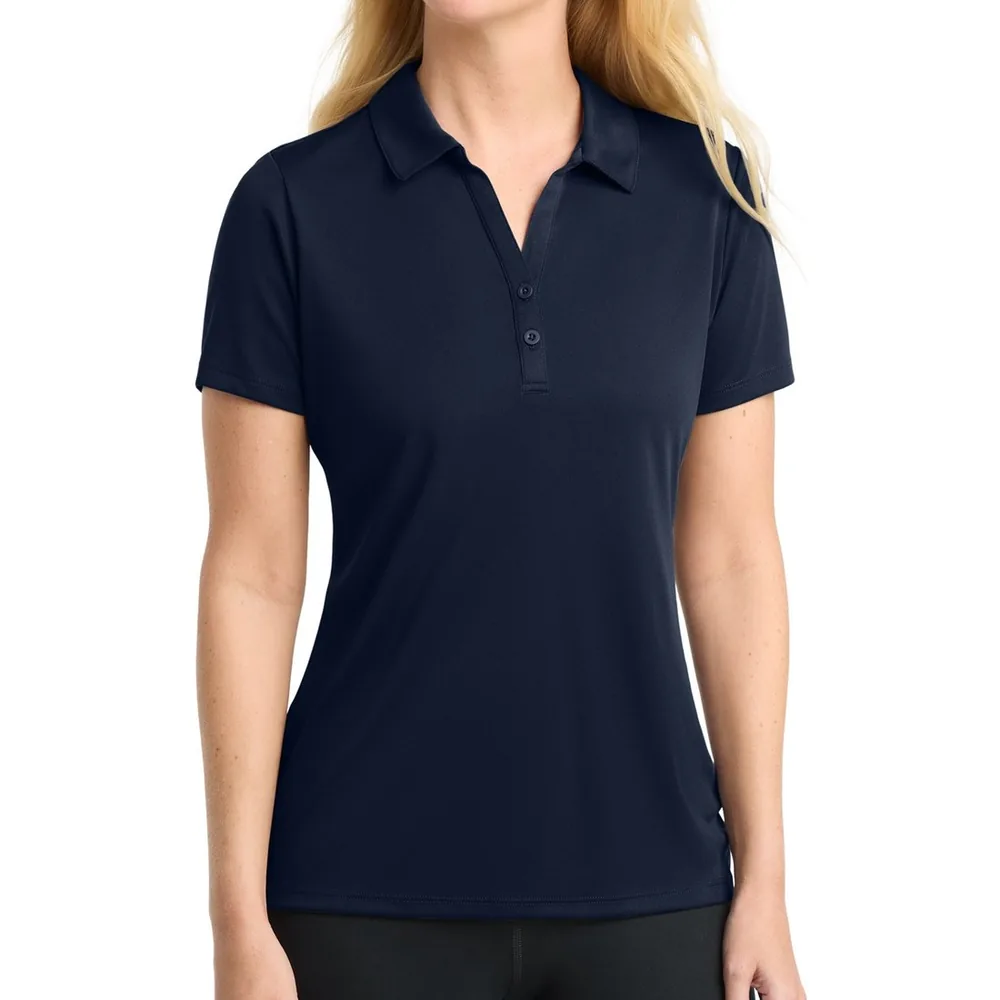 Sport-Tek LST550 Women's PosiCharge Competitor Polo in True Navy, custom women's polo