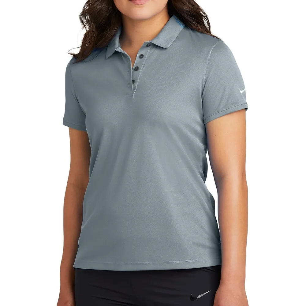 Nike NKDX6685 Women's Victory Solid Polo in Cool Grey, custom women's polo