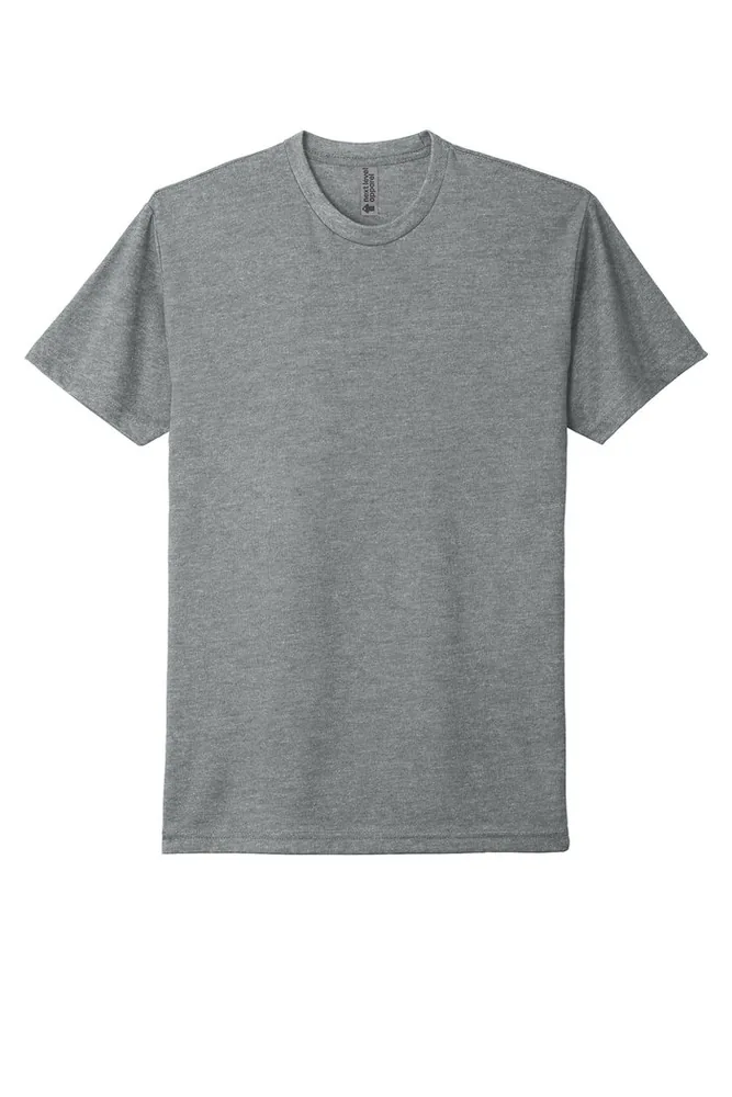 Next Level CVC Crew custom tee in dark heather gray