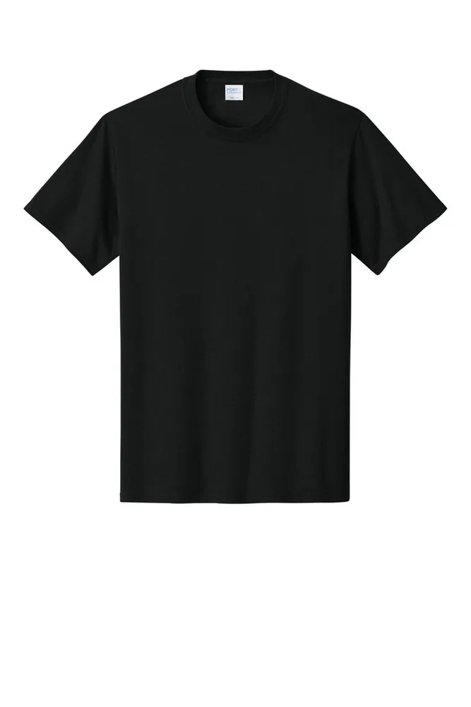 Port & Company Core Cotton custom tee in jet black