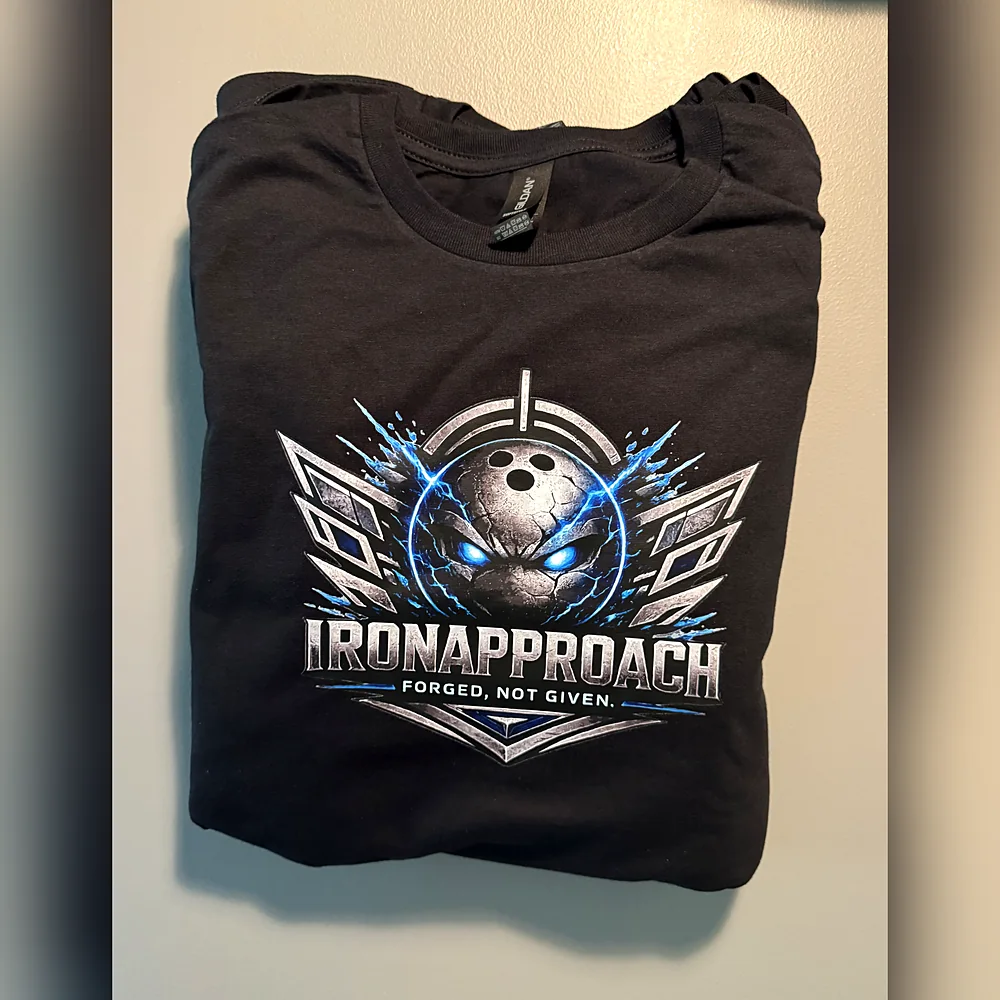 IronApproach bowling tee — custom apparel by Carolina Custom Threads, Charlotte NC