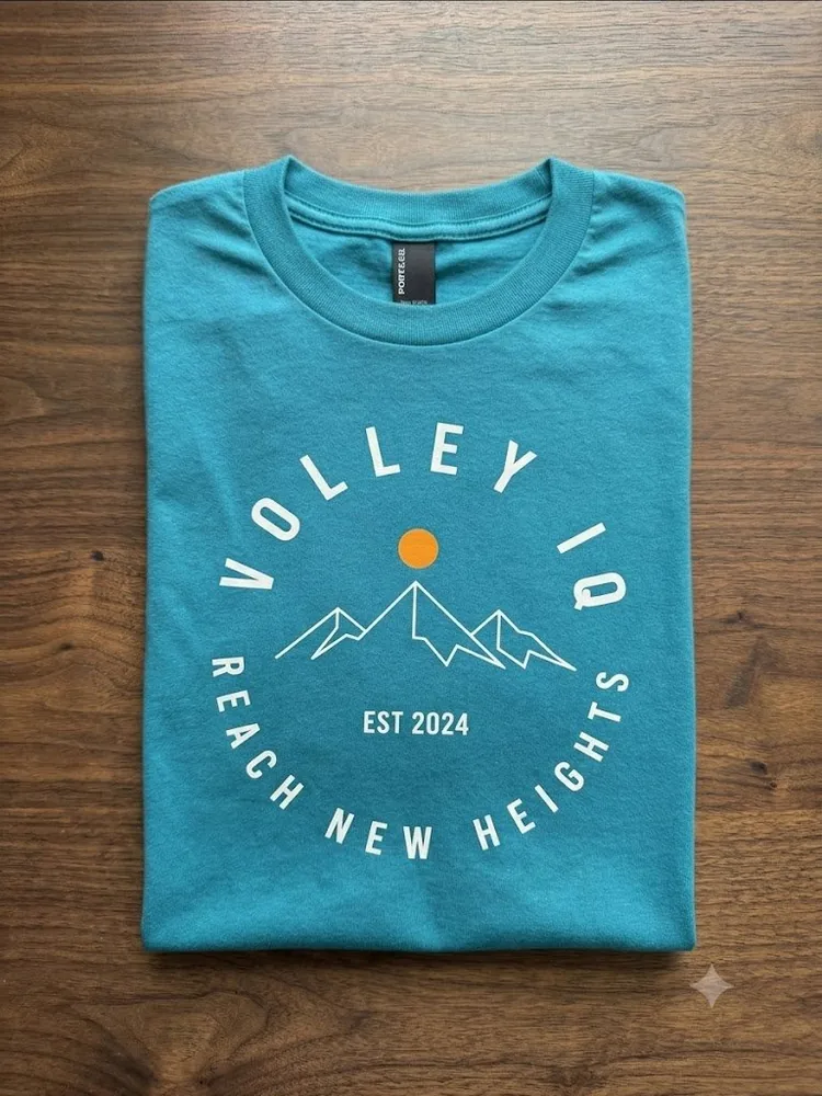 Custom youth volleyball club t-shirt design for Volley IQ